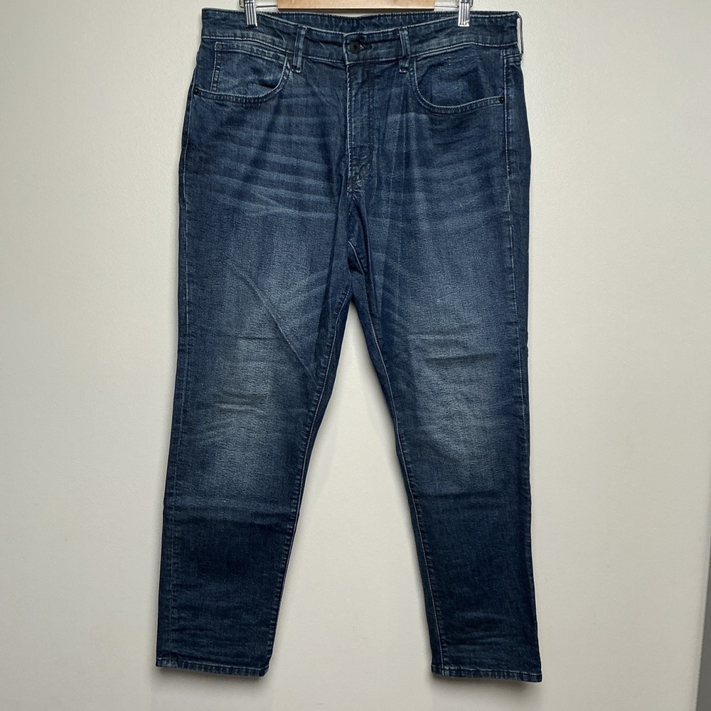 Bonobos Mens Athletic Fit  Denim Jeans Size 35x30 Dark Wash